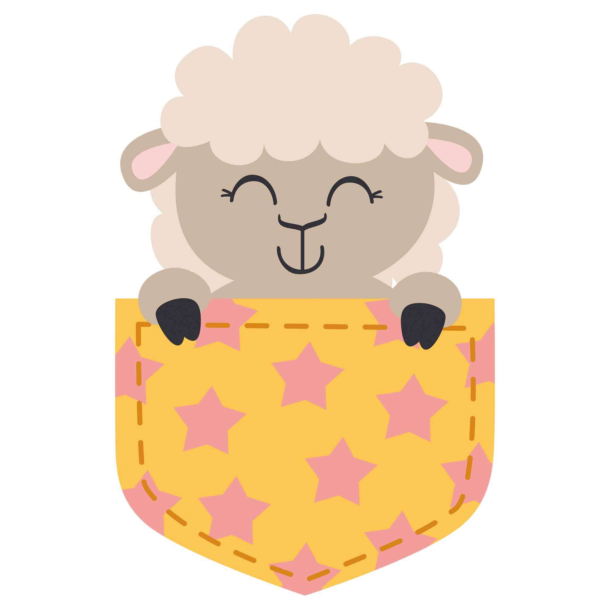 Schaap - Pocket Fun – Strijktransfer