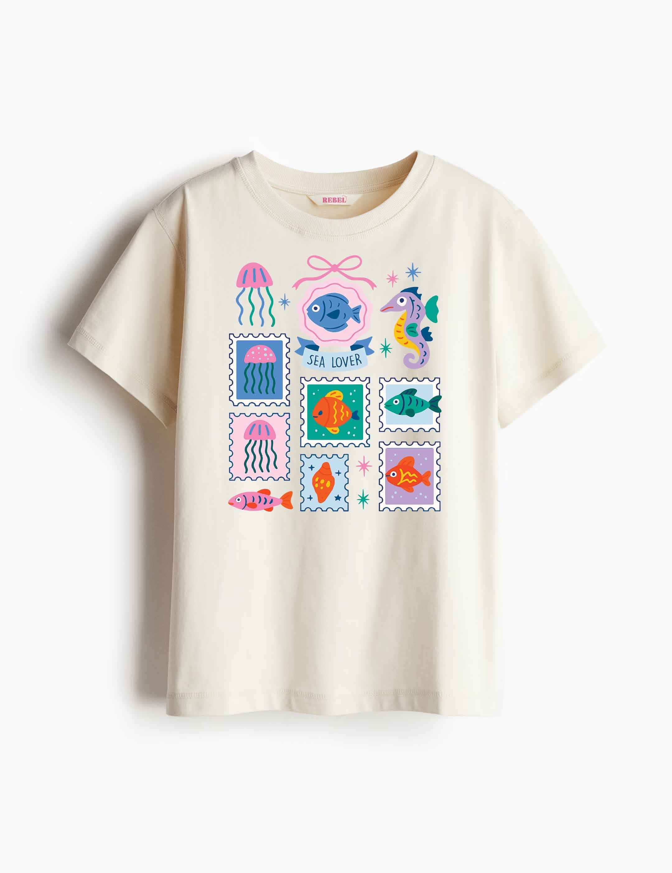 Sea Lover - Ocean Dreamers – Strijktransfer – op een T-shirt