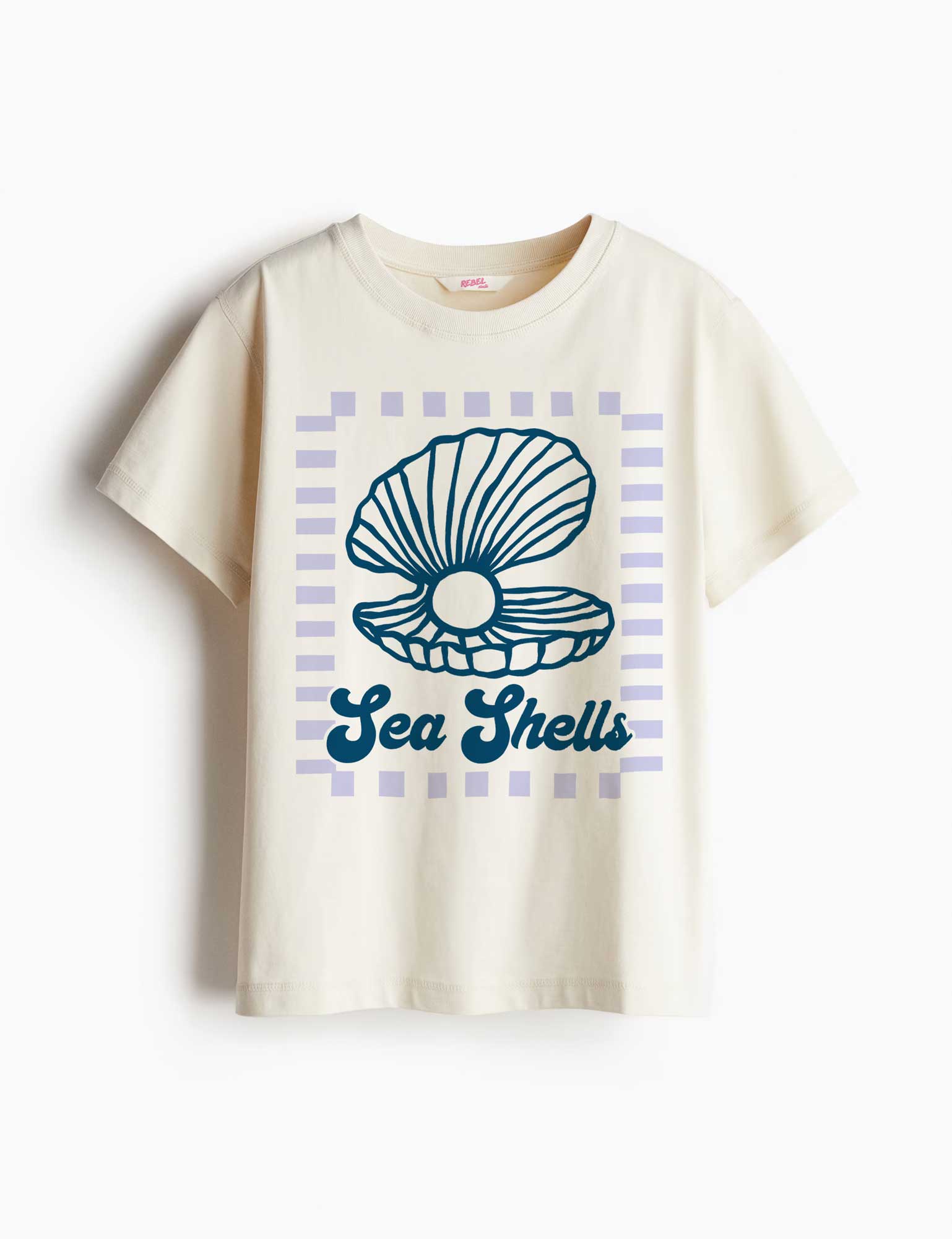 Sea Shells - Saltwater Stories – Strijktransfer – op een T-shirt