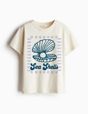Sea Shells - Saltwater Stories – Strijktransfer – op een T-shirt