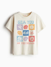Sea You At The Beach - Salt & Sun Club – Strijktransfer – op een T-shirt