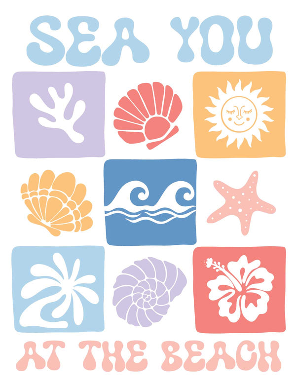 Sea You At The Beach - Salt & Sun Club – Strijktransfer