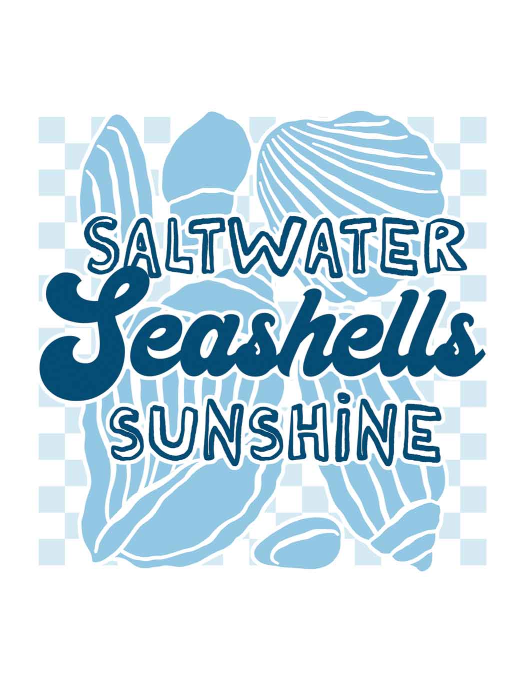 Saltwater Seashells Sunshine - Saltwater Stories – Strijktransfer