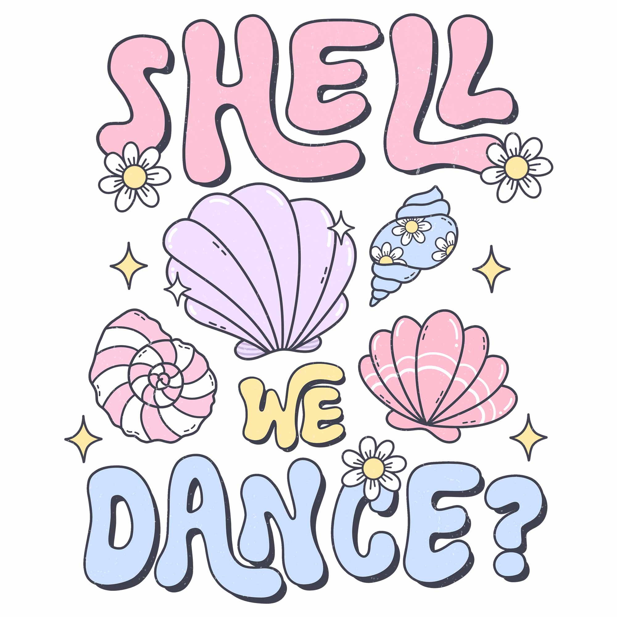 Shell we Dance - Pink Summer – Strijktransfer