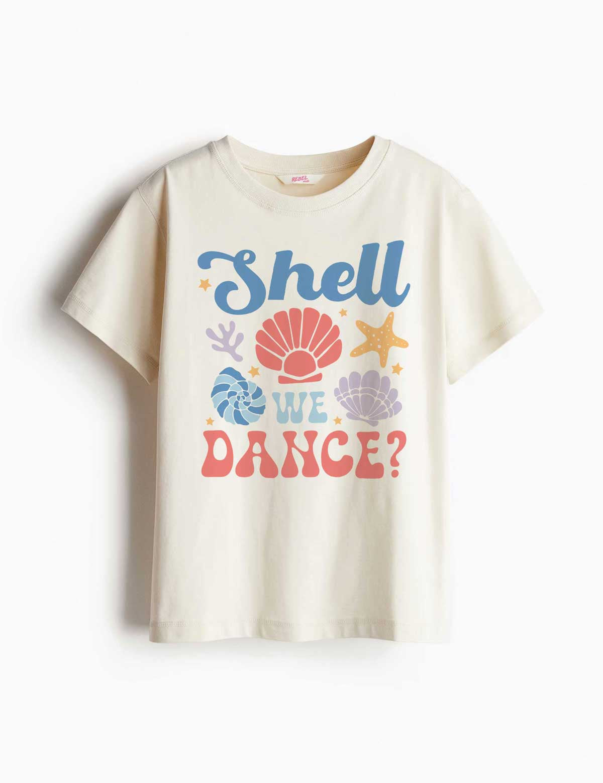 Shell We Dance - Salt & Sun Club – Strijktransfer – op een T-shirt