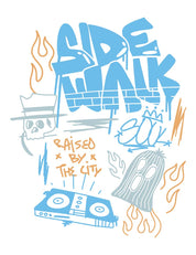 Sidewalk L - Urban Noise | Iron-on transfer