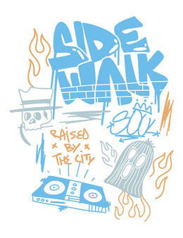 Sidewalk L - Urban Noise | Iron-on transfer