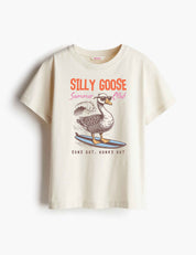 Silly Goose – Summer Goose Club – Strijktransfer – op een T-shirt