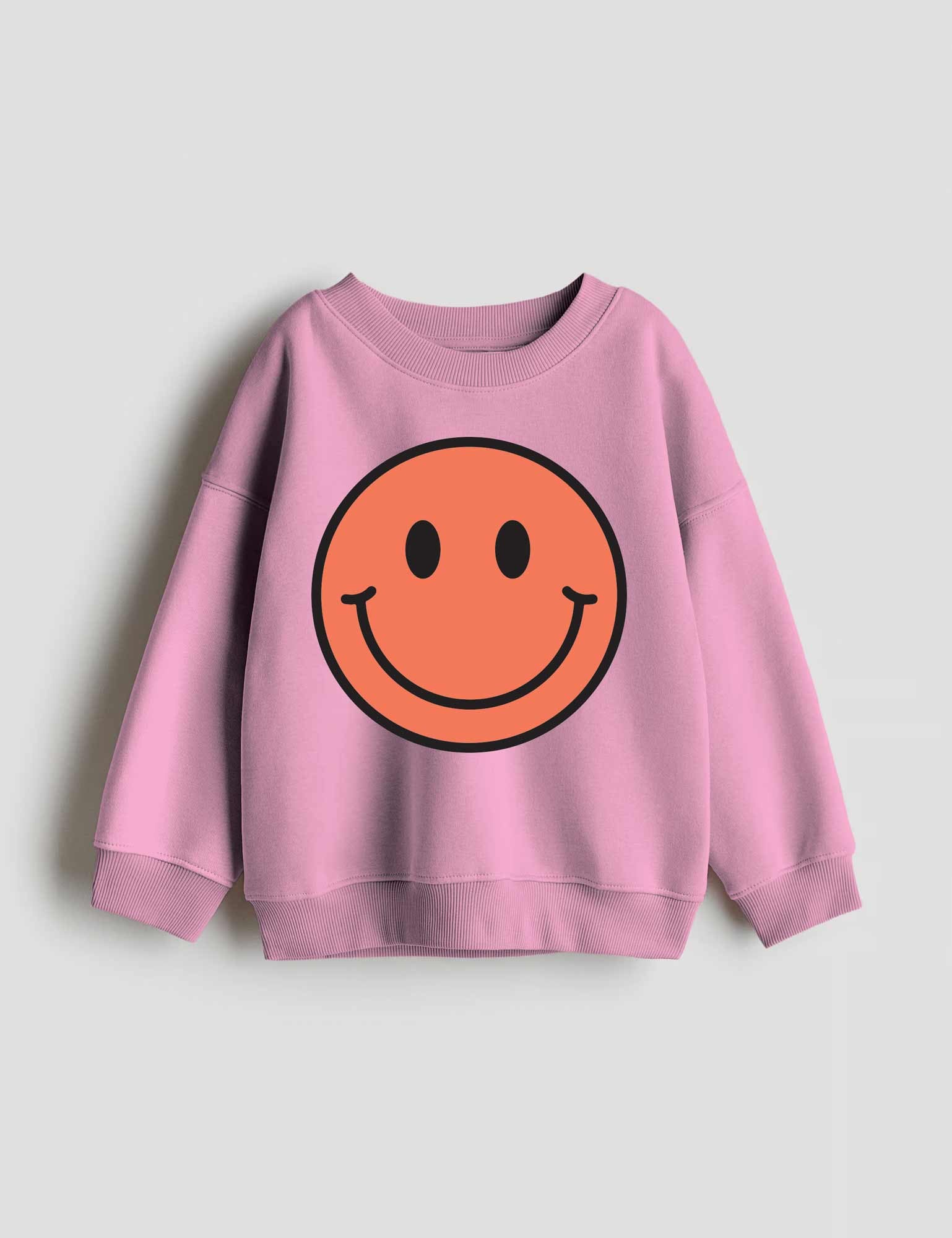 Bittersweet Orange Smiley – Strijktransfers – op een trui
