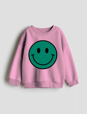 Power Green Smiley – Strijktransfers – op een trui