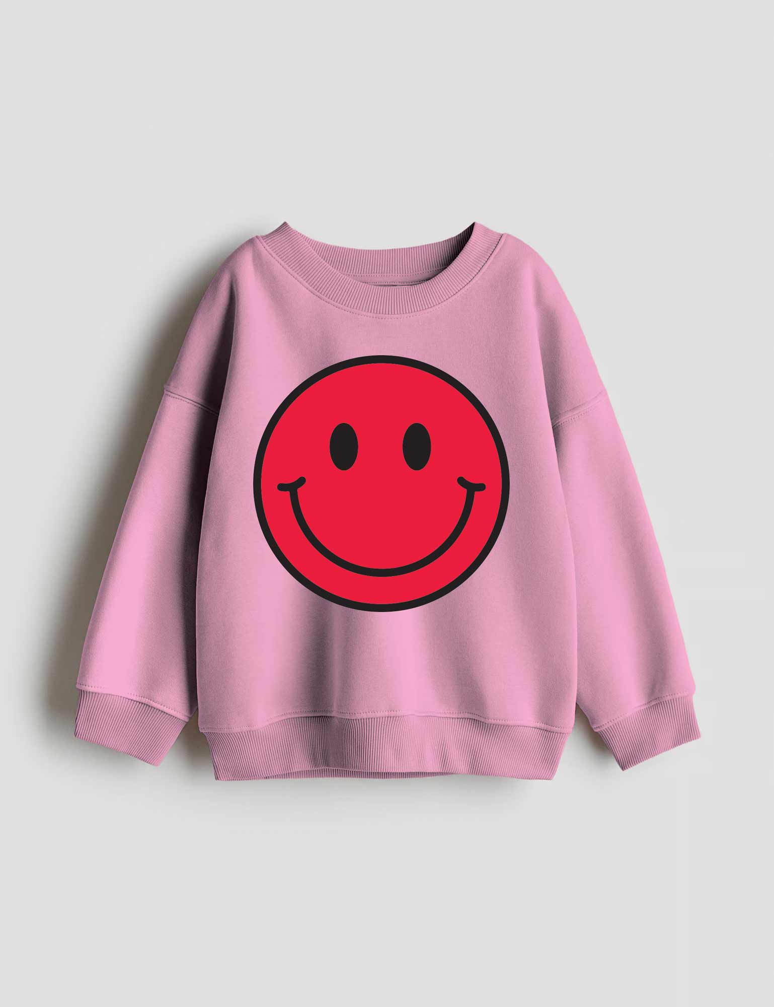 Rebel Red Smiley – Strijktransfers – op een trui