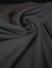 Stofcoupon 40 cm Static Black 100% katoen French Terry