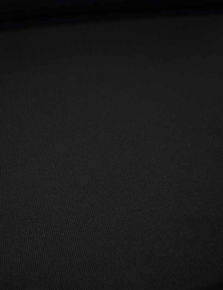 Static Black | 2×1 ribbing | 125 cm wide