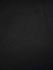 Static Black | 2×1 ribbing | 125 cm wide