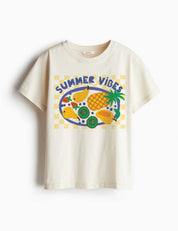 Summer Vibes Plate - Juicy Summer Club – Strijktransfer – op een T-shirt