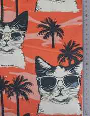 Sunset Cool Cats | Jersey | 170 cm wide