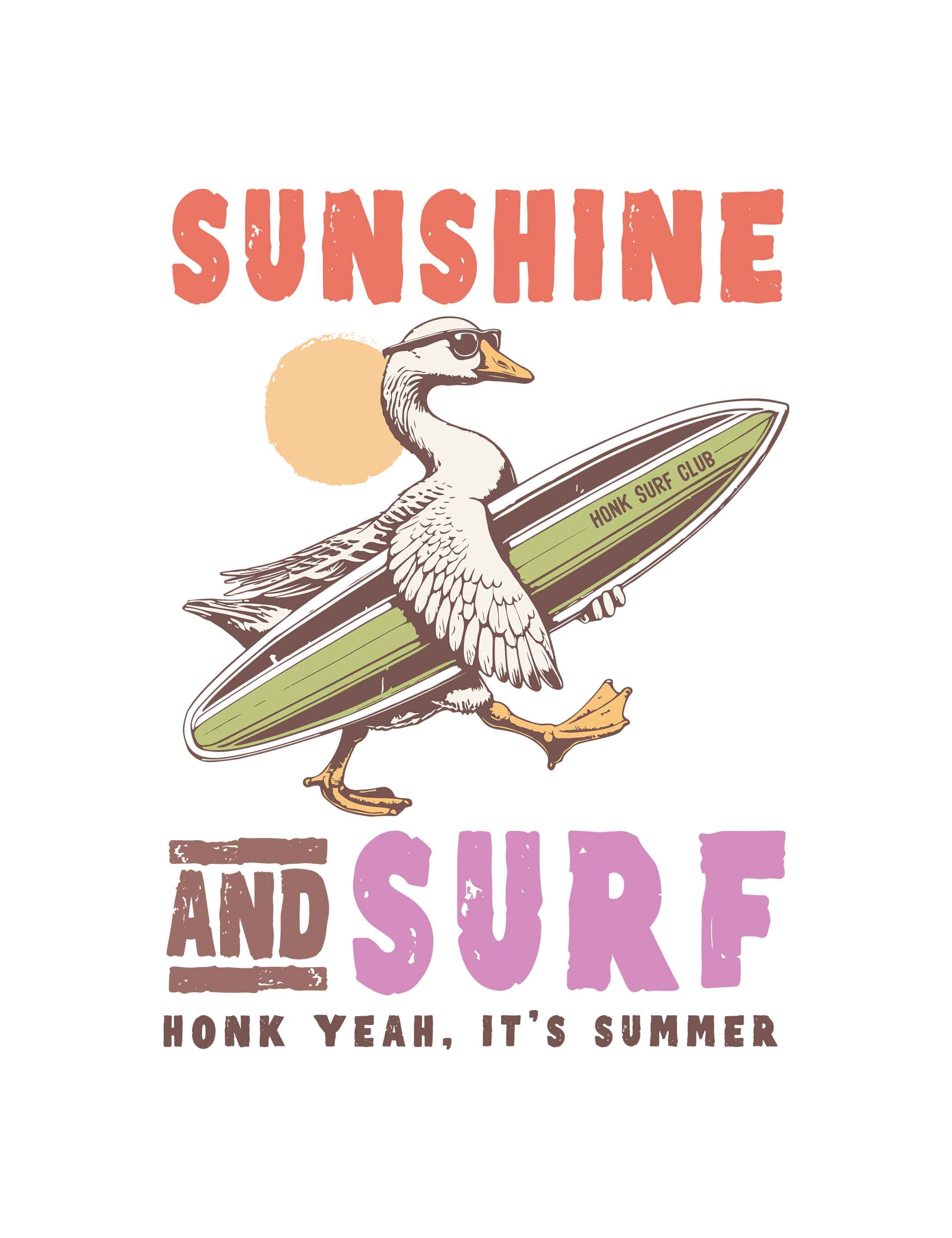 Sunshine & Surf – Summer Goose Club – Strijktransfer