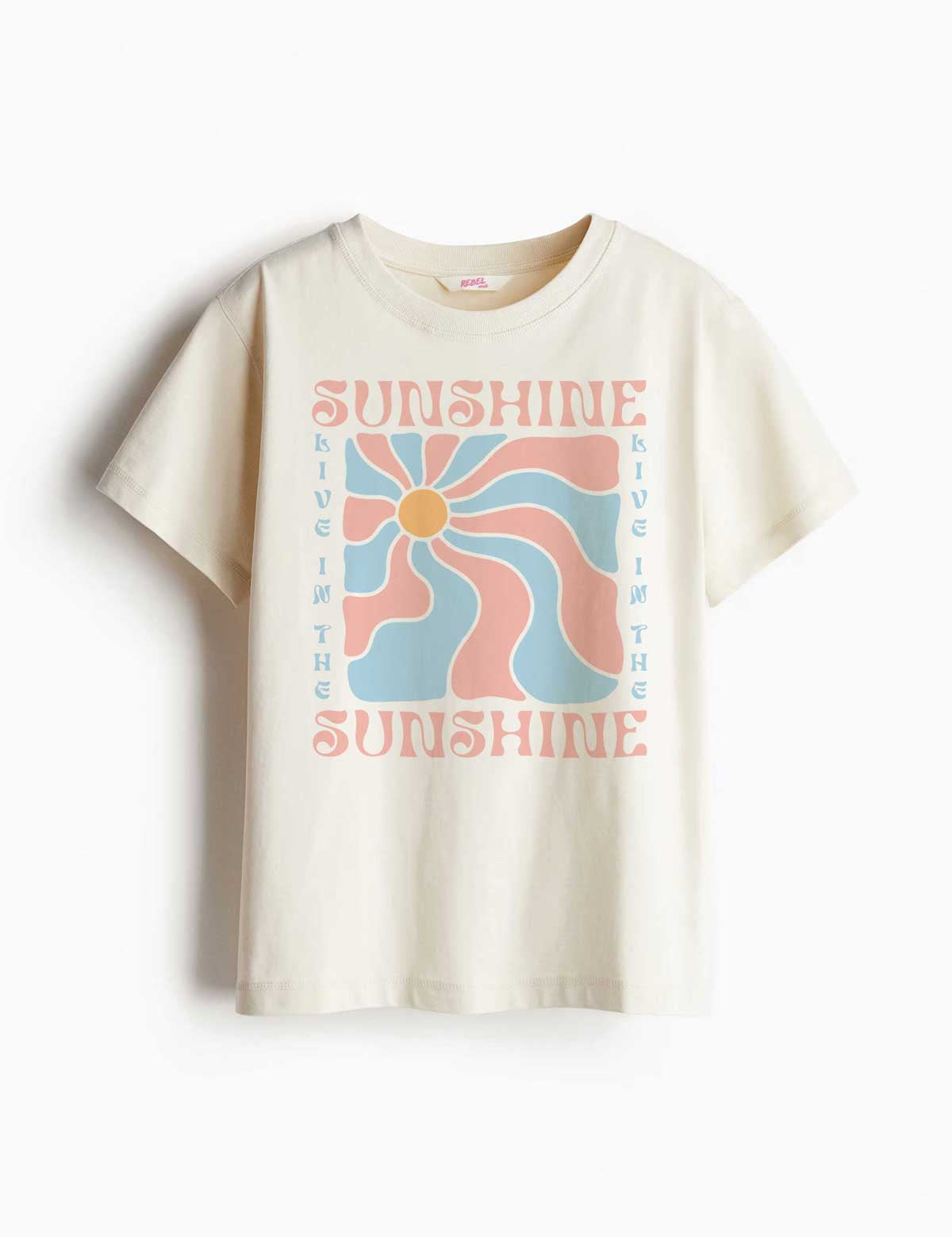 Sunshine - Salt & Sun Club – Strijktransfer – op een T-shirt