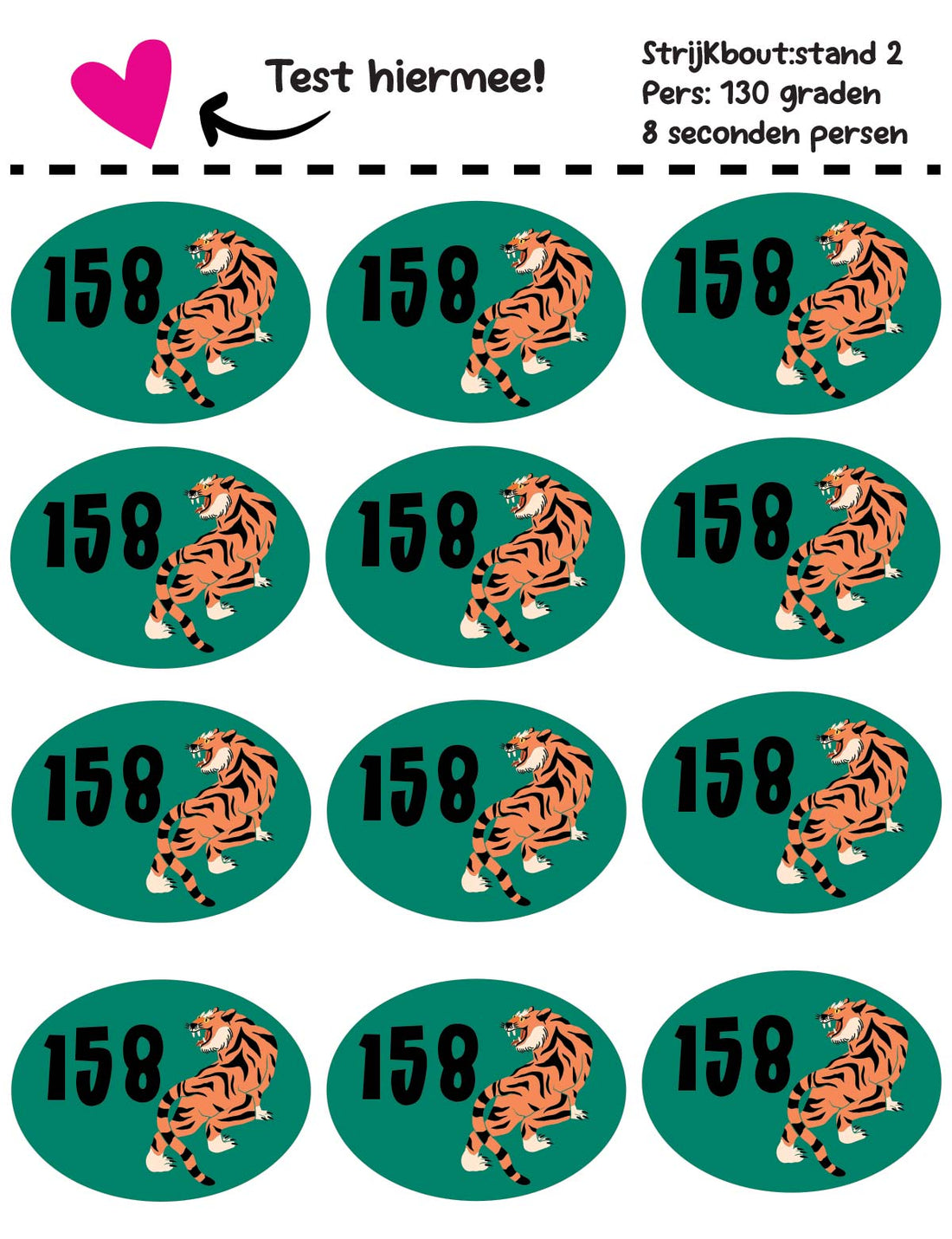 Tiger Green - Carousel Clash – Maatlabels