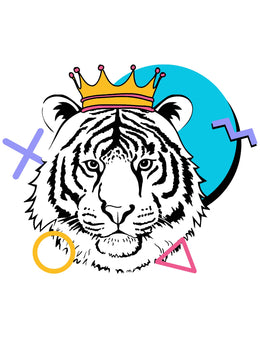 Tijger - 90's Animals – Strijktransfers