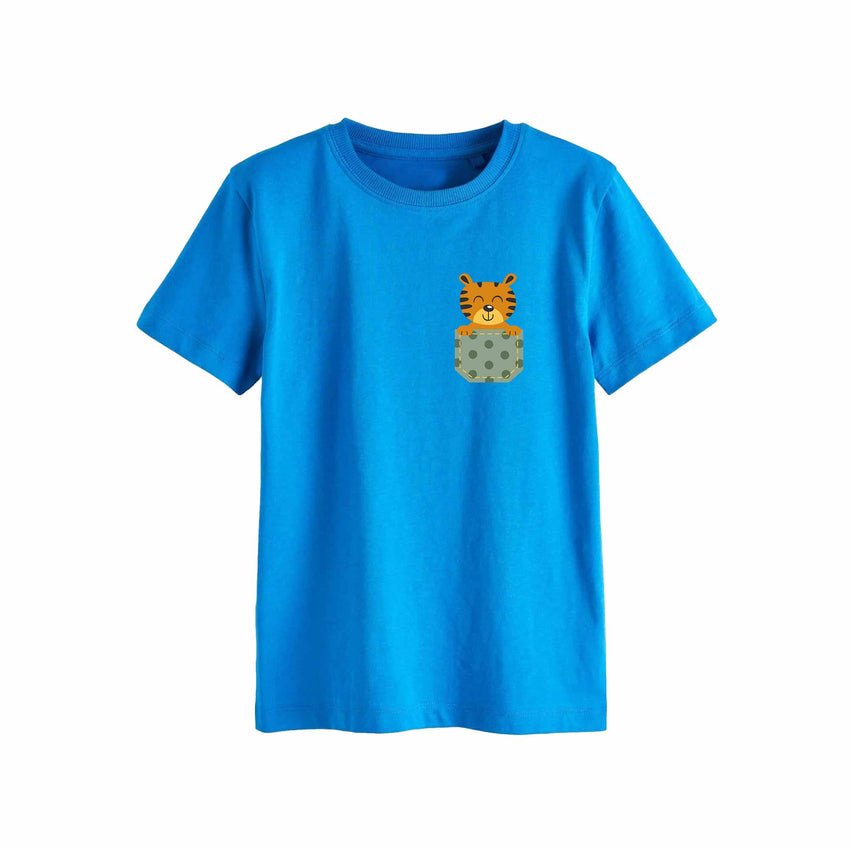 Tijger - Pocket Fun – Strijktransfer – op een T-shirt