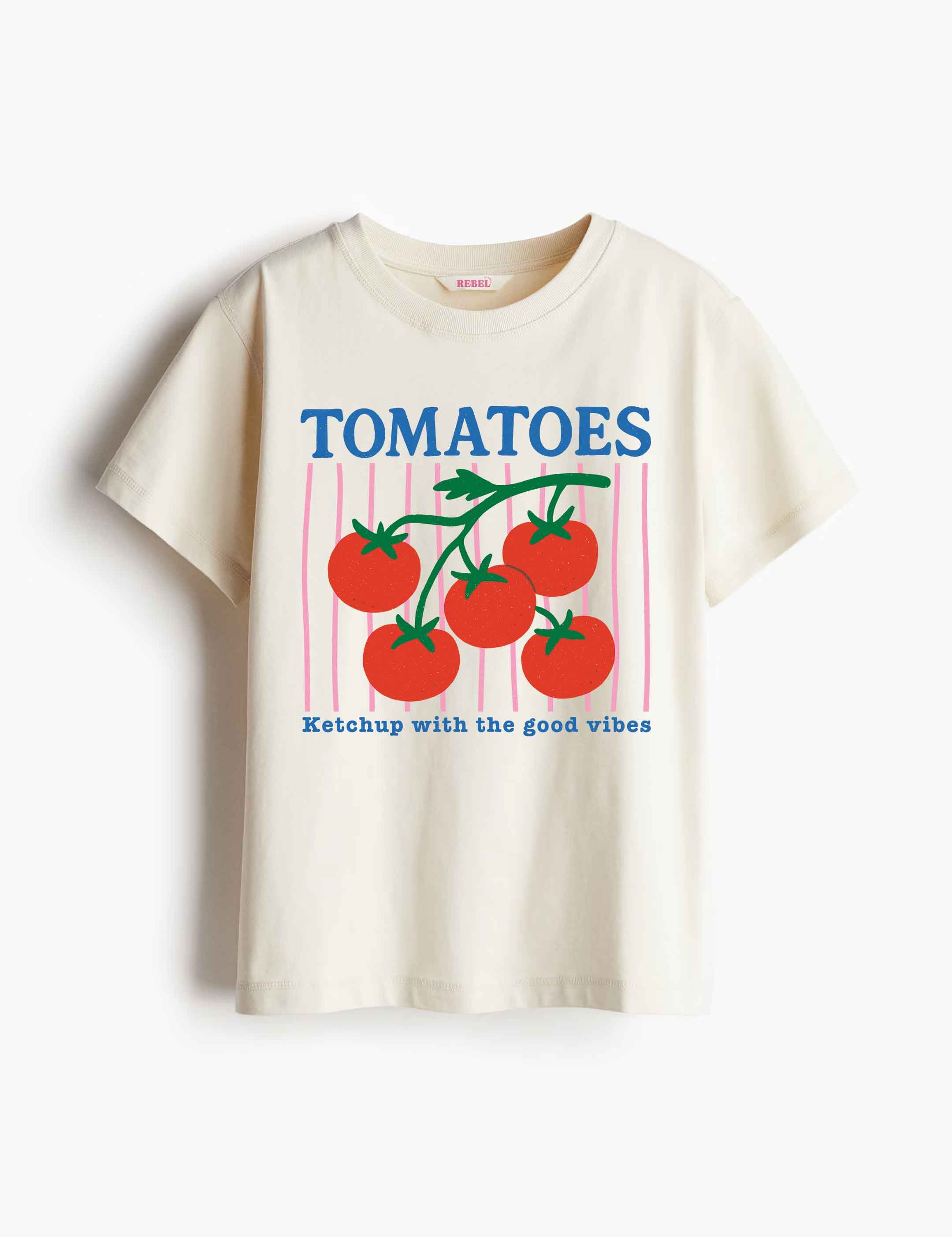 Tomatoes – Fruit Parade – Strijktransfer – op een T-shirt