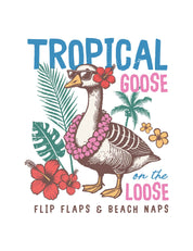 Tropical Goose – Summer Goose Club – Strijktransfer
