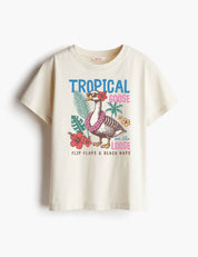 Tropical Goose – Summer Goose Club – Strijktransfer – op een T-shirt