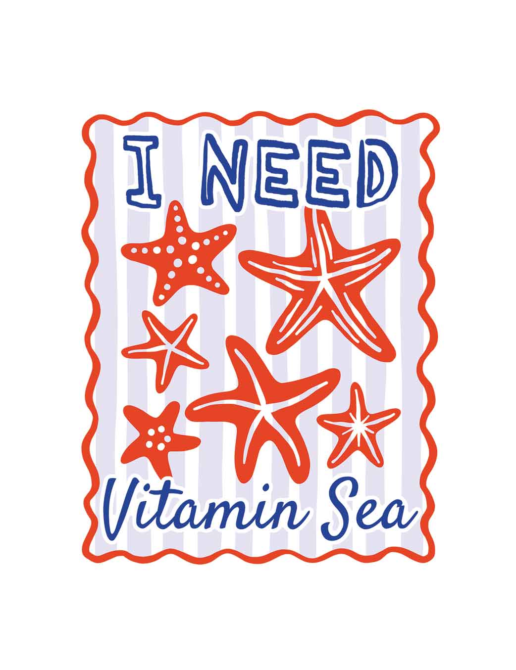 I Need Vitamin Sea - Saltwater Stories – Strijktransfer
