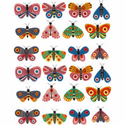 Vlinders – All-over transfervel – overzicht
