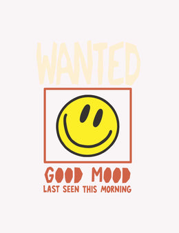 Wanted: Good Mood — Rust – Good Mood Club – strijktransfer