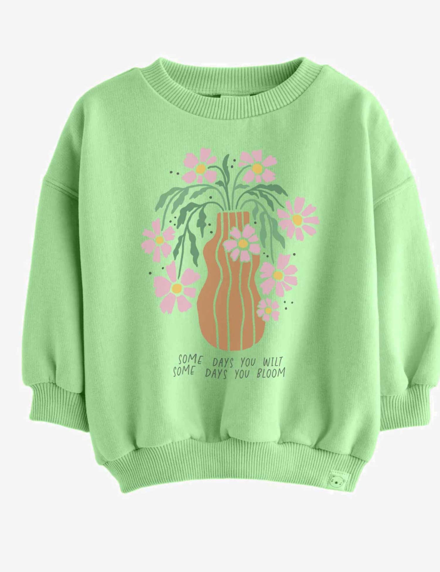 Wilt & Bloom - Floral – Strijktransfer – op een trui