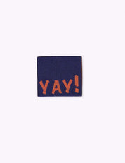 Yay! Aubergine | Woven sew-in label