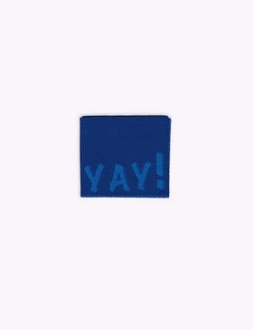 Yay! Blue | Woven sew-in label