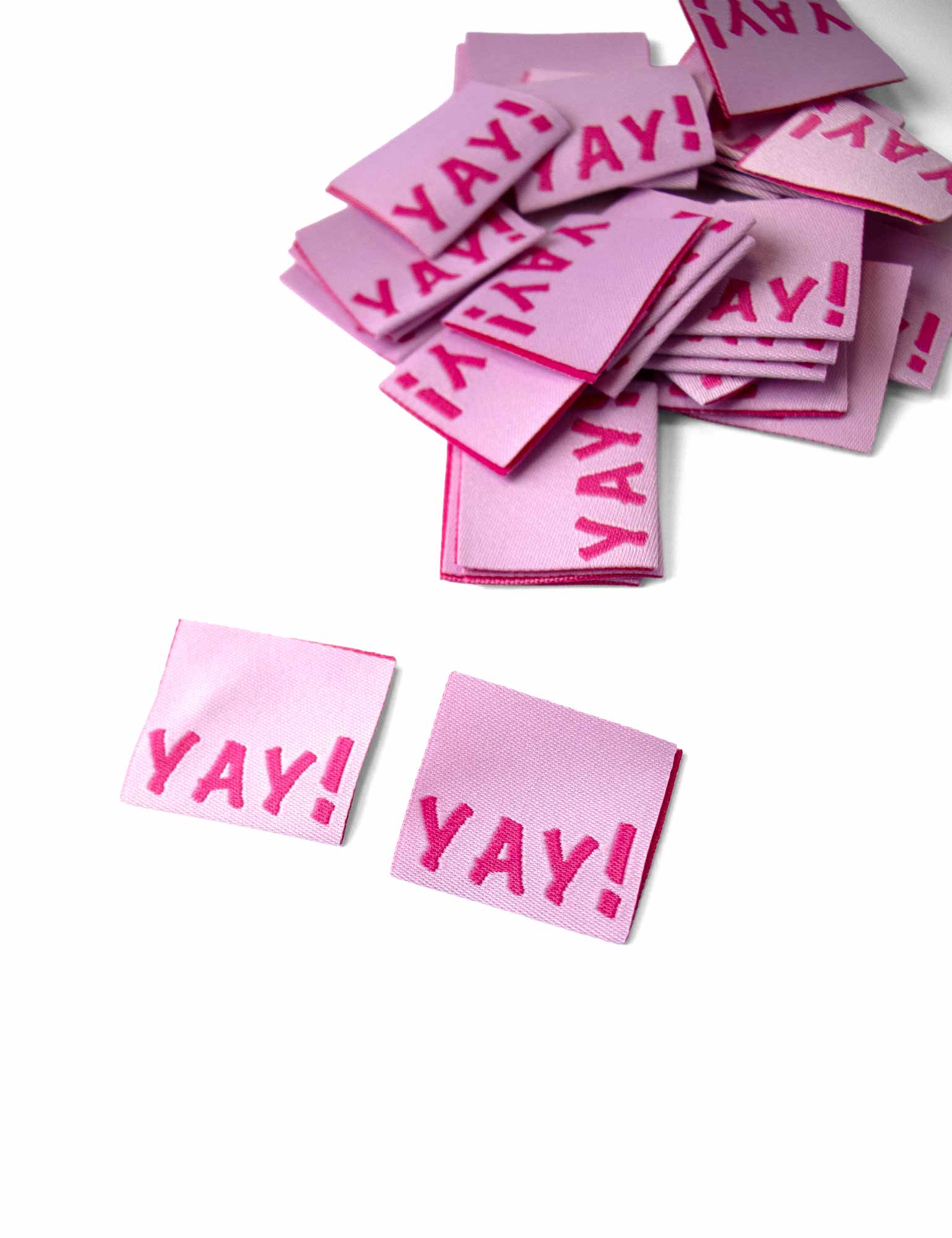 Yay! Pink – Geweven naailabel