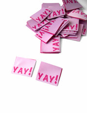 Yay! Pink – Geweven naailabel