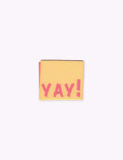 Yay! Yellow | Woven sew-in label