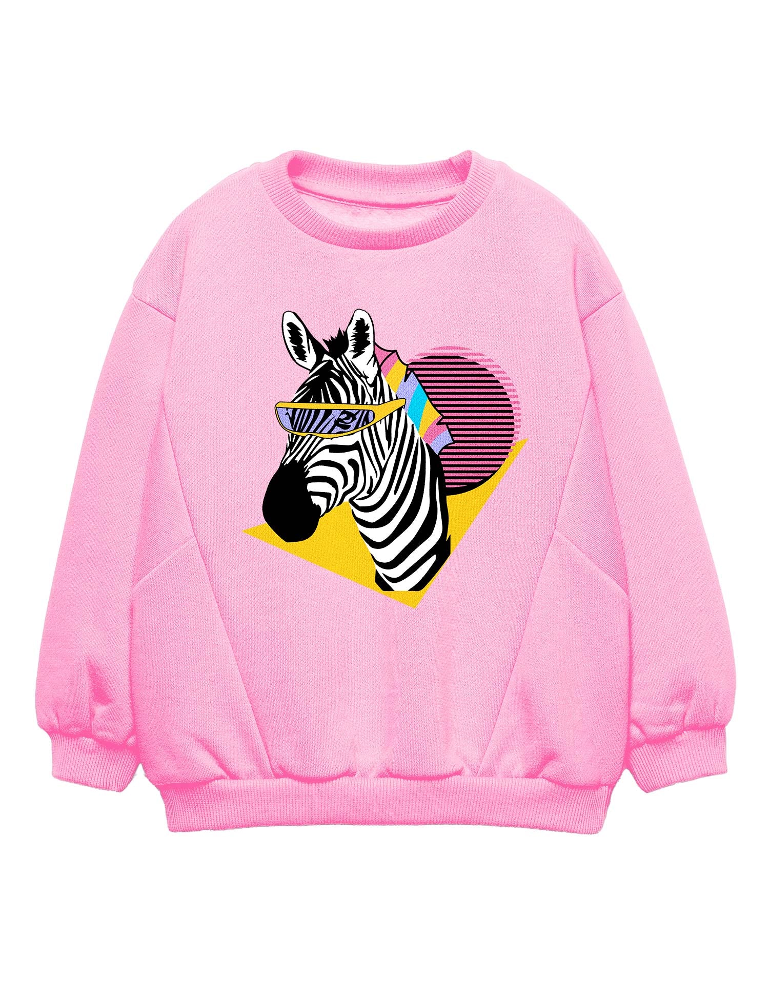 Zebra - 90's Animals – Strijktransfers – op een trui