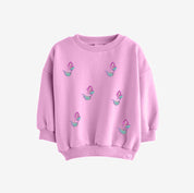 Zeemeermin Pink – All-over transfervel – op een trui