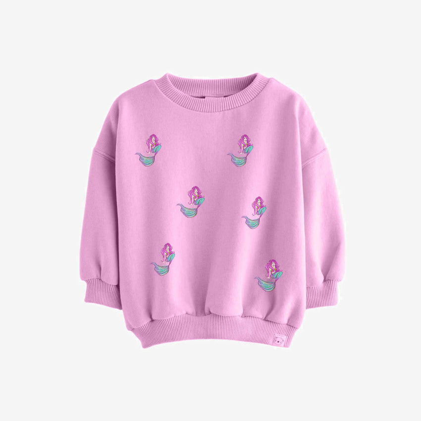 Zeemeermin Pink – All-over transfervel – op een trui